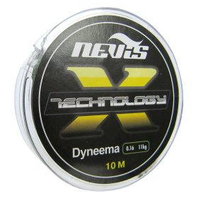 Nevis Technology 10m 0.10mm Gevlochten onderlijn-Grijs