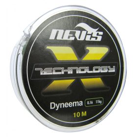 Nevis Technology 10m 0.25mm Gevlochten onderlijn-Grijs