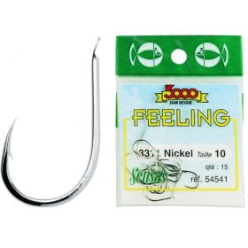   Sensas Feeling 3311 Nikkel 2 met plaatje, met weerhaak, Boiliehaak 15 st.