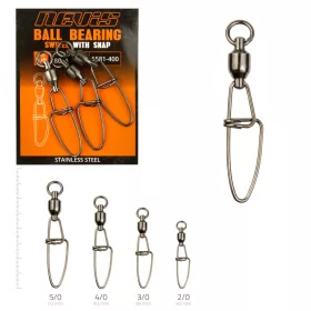 Nevis Kogellager Wartel met Clip 3/0 4 stuks