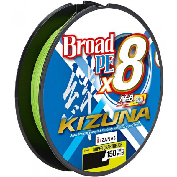 OWNER Kizuna X8 Chartreuse 135m 0,17mm Gevlochten Werplijn