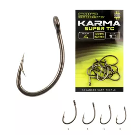 Karma Super TC 8 Füles, Szakállas Bojlis Horog 10db