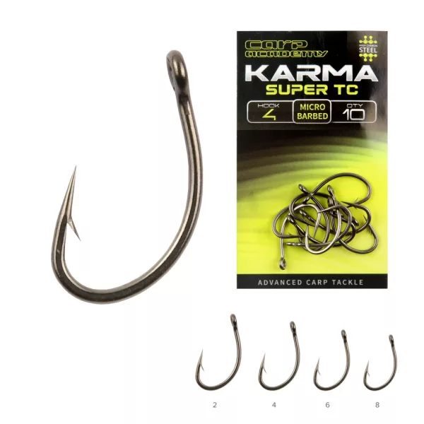 Karma Super TC 4 Füles, Szakállas Bojlis Horog 10db