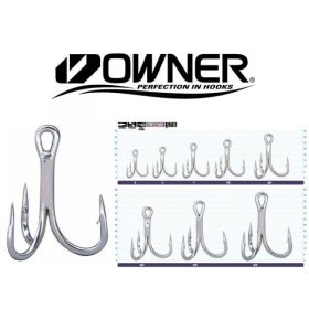 Owner 5666 4X 1 Drievoudige roofvishaak 6 stuks