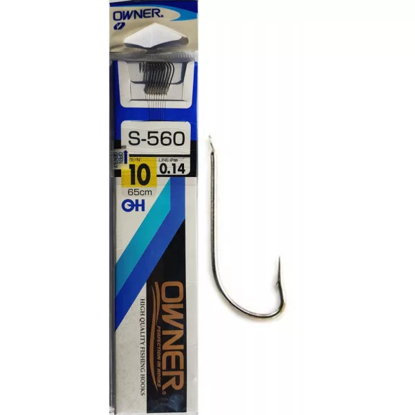 Owner S-560 16 0,12mm 65cm Voorgeknoopte Voornhaak 10 stuks