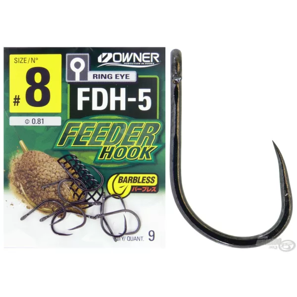 Owner FDH-5 10 Haak met oog, zonder weerhaak, voor feeder 9db