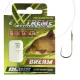 Nevis 14 met weerhaak, met oog 45cm 0,12mm Monofilament Voorgeknoopt Brasemhaak 10 stuks