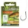 Nevis 6 zonder weerhaak, met oog 40cm 0,25mm Monofilament Voorgeknoopt Karperhaak 10 stuks