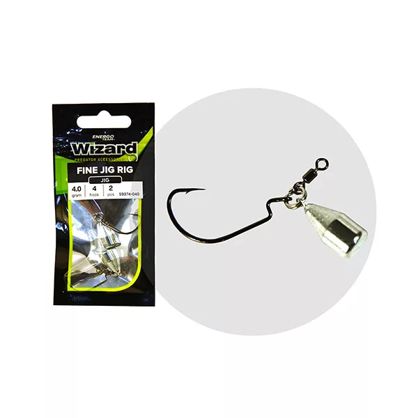 Wizard Fine Jig Rig 2 8gr Offset Rig 2 stuks