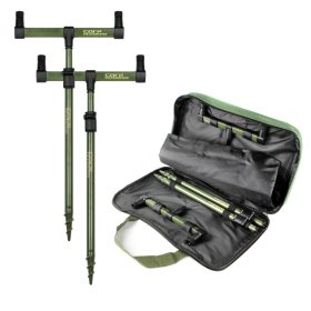   CARP ACADEMY Hengelsteun set Black Carp 2-delig 40-60cm/25cm Grondpen Set
