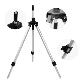 NEVIS Hengelsteun statief aluminium /silver/ Tripod