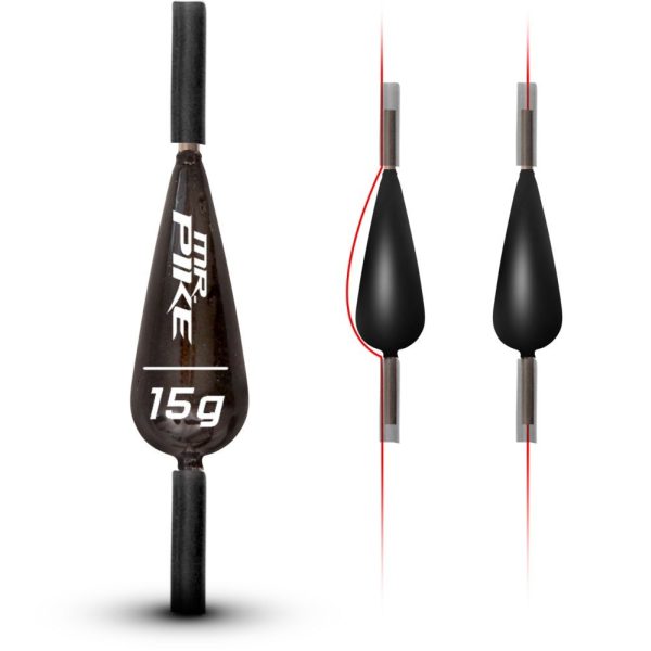 6G Quantum Mr. Pike Loodvrij Glijdend Lood Zwart 3 Stuks