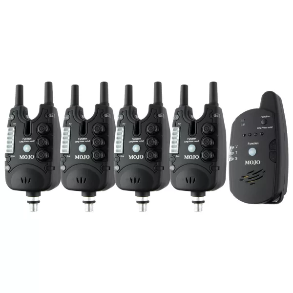 Carp Academy Mojo XTI elektronische beetmelder 4+1 set