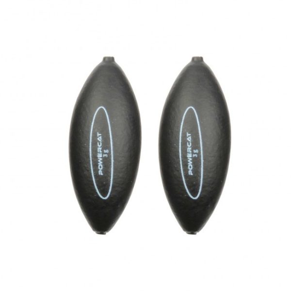 Nevis Powercat Micro U-Float 1,5gr Zwart Roofvis dobber 2 stuks