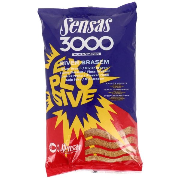 Sensas 3000 Explosive River Brasem Voer 1kg