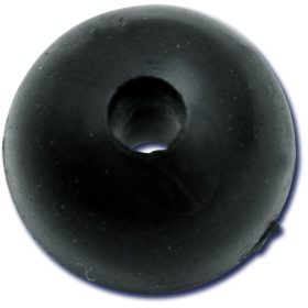 Black Cat Rubber Shock Bead 10 stuks O10Mm