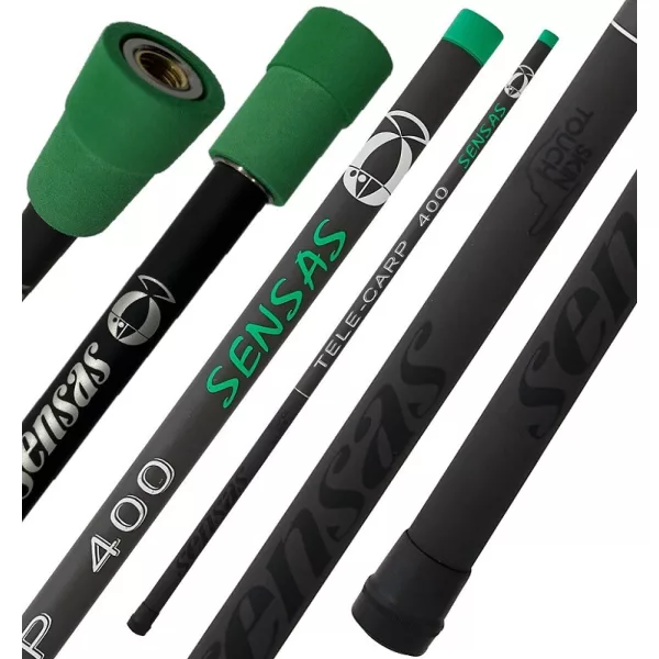 Sensas Tele Carp 4m 4-delig Telescopische Schepnetsteel