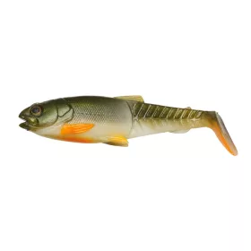   Savage Gear Craft Cannibal Paddletail Plastic kunstaas 10,5cm 12gr Olive pearl Hot orange