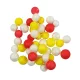 Nevis Rood-Geel-Wit Drijvende Bal 10-12mm