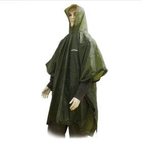 Outdoor PVC Poncho Olive Regenponcho M