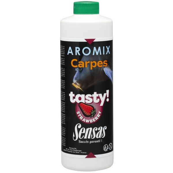 Sensas Aromix Carp Tasty Strawberry Vloeibare Attractor 500ml