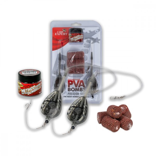 Carp Expert Rapid Pva Bomb Set Rig 30gr+30gr 2 rigs + 6 PVA Bomb + aas Bodemrig