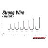 Decoy Worm 4 Strong Wire 1 Füles Szakállas Egyágú Ragadozóhalas Horog 9db