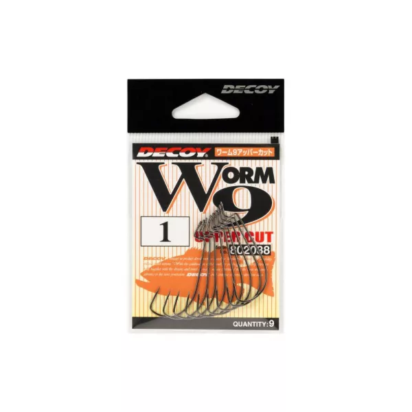 Decoy Worm 9 Upper Cut 4/0 Offset Horog 6db