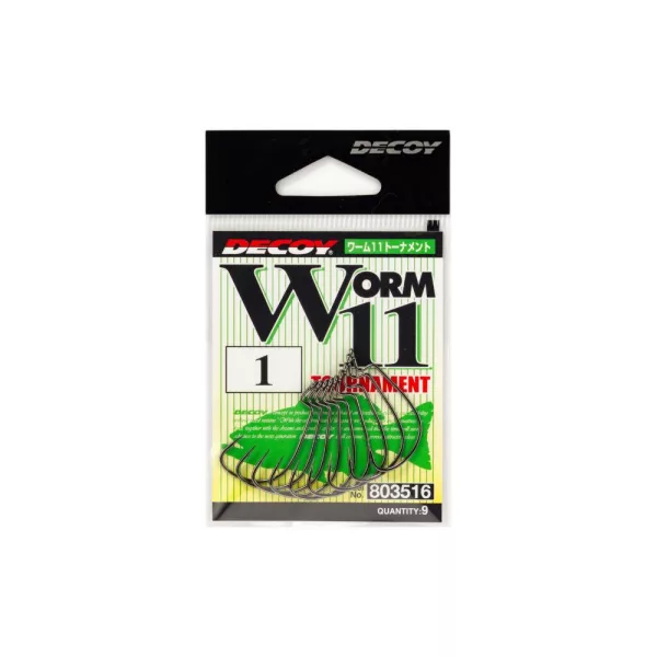 Decoy Worm 11 Tournament 1/0 Offset Horog 9db