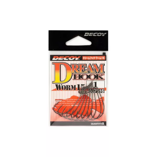 Decoy Worm 15 Dream Hook 2/0 Offset Horog 8db