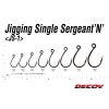 Decoy JS-1 Jigging Single Seargent N #8/0 Füles Szakállas Egyágú Ragadozóhalas Horog 2db