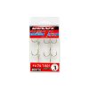 Decoy T-S21 Belly Hook #1/0 Füles Szakállas Háromágú Horog 4db