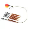 Carp Academy Snelsluiting met Siliconenslang L 5st (356417)