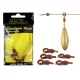 Carp Academy Schuivende Loodclip Bruin 5st