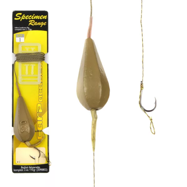 Carp Academy complete boilie-uitrusting Zwart 2 1 stuk/verpakking Boiliehaak met oog en weerhaak