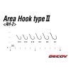 Decoy Area Type II AH-2 Mat Black #14 Barbless Füles Szakáll Nélküli Egyágú Ragadozóhalas Horog 8db