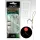 Nevis Feeder gevlochten onderlijn Zwart 8 3db/csomag Met oogje Met weerhaak Monofilament voorgeknoopte haak