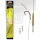 Carp Academy Basic Super Rig Teflon Zwart 2 2 st/verpakking Boilie haak met oog en weerhaak
