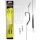 Carp Academy Line Aliger Rig Zwart 6 2 stuks/verpakking Met oog Met weerhaak Gevlochten voorgeknoopte haak