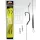 Carp Academy Line Aliger Rig Teflon Zwart 2 2 stuks/verpakking Boiliehaak met oog en weerhaak