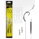 Carp Academy Blow Back Rig Zwart 2 2 st/verpakking Boilie haak met oog en weerhaak