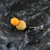Carp Academy Special Pop Up Rig Teflon Zwart 6 2 stuks/verpakking Boiliehaak met oog en weerhaak