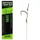 Stég Method Karper onderlijn met baitspike Zwart 10 2 stuks/pak Gevlochten voorgebonden haak met oog en weerhaak