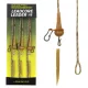 Carp Academy Voorgeknoopte Leadcore Rig Run Rig Gemonteerd met Loodclip 3 stuks