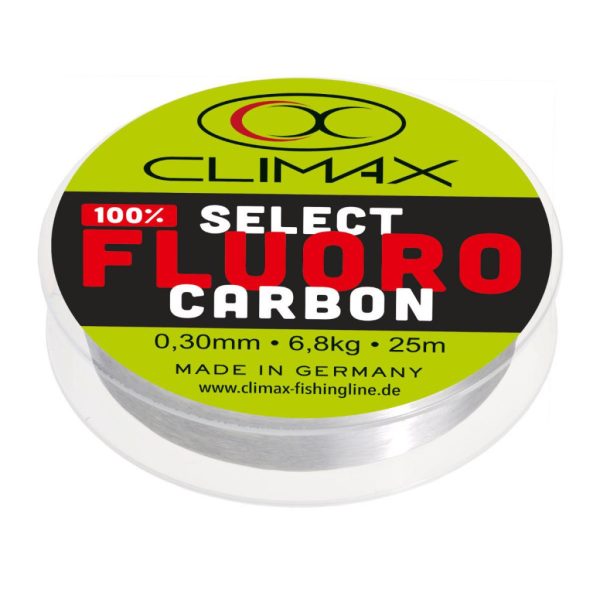 Climax Select Fluorocarbon 25m 0,18mm 2,8kg Fluorocarbon Előkezsinór