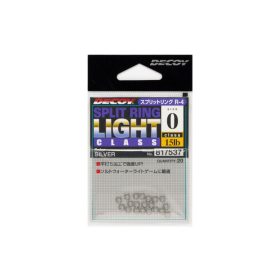   Decoy R-4 Light Class Silver 0 15lb Split Ring Kulcskarika 20db