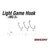 Decoy Light Game MG-3 8 Füles Szakállas Egyágú Ragadozóhalas Horog 12db