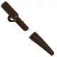 LOODCLIP MET CONISCHE RUBBEREN STOOTRAND 2X6 STUKS/VERPAKKING - Loodclip