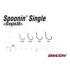 Decoy 30 Spoonin Single #10 Füles Szakállas Egyágú Ragadozóhalas Horog 12db