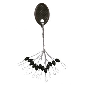 Nevis Rubberen Stopper Zwart L 6x3mm 12st